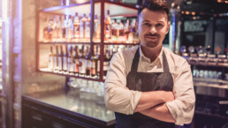 Bartender in pub